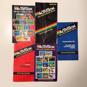 Activision Video Game Cartridge Catalog Set
